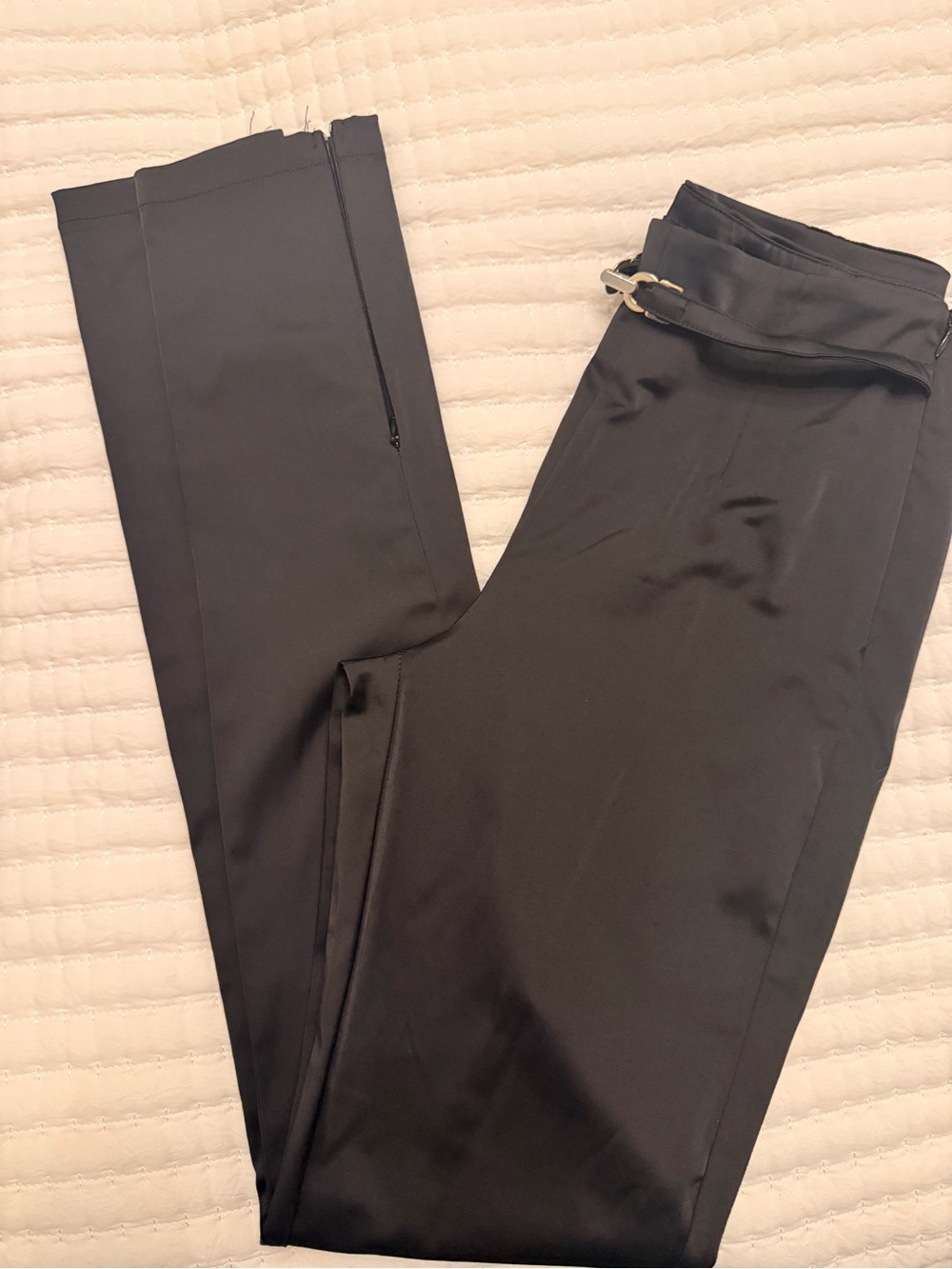 Zara Satin Black Dress Pants
